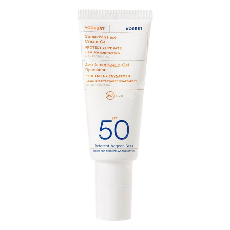 Korres Yoghurt Sunscreen Face Cream Gel SPF 50 Krem - żel ochronny do twarzy SPF 50 40 ml