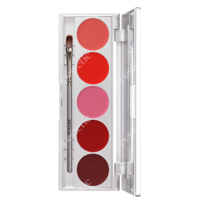 Kryolan Lip Rouge Set 5 Colors Paletka 5 kol. szminek do ust (Performance) 10 g