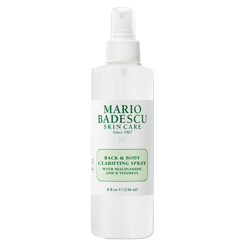 Mario Badescu Back And Body Clarifying Spray With Niacinamide And B-Vitamins Przeciwtrądzikowy spray do ciała i pleców 236 ml