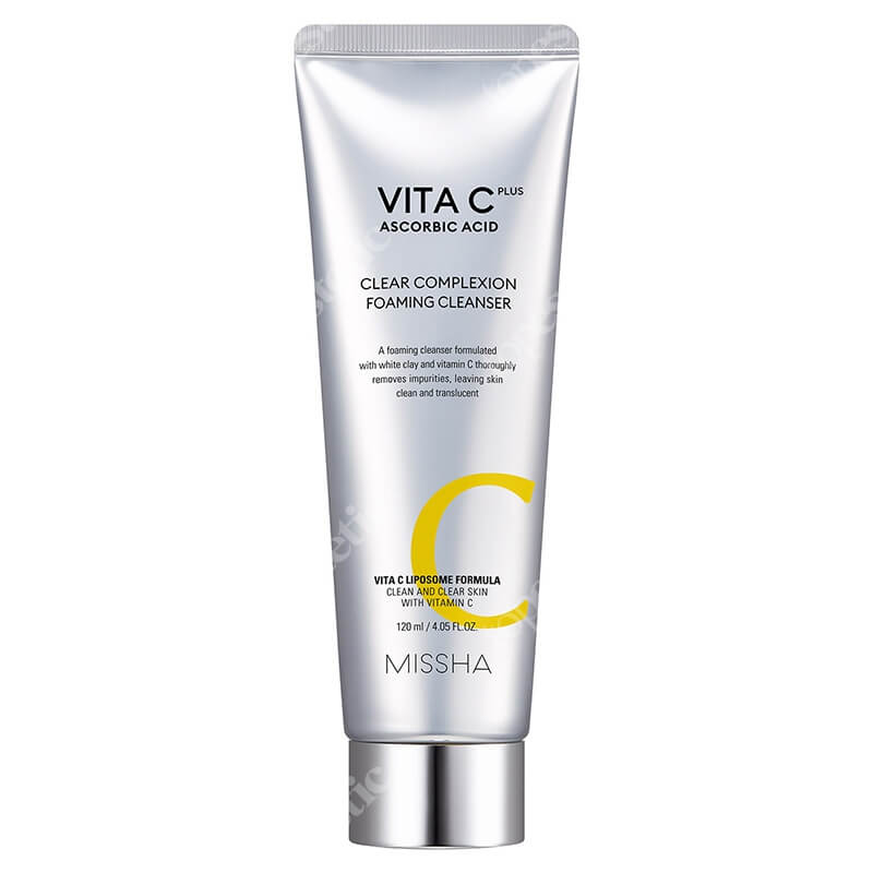 Missha Clear Complexion Foaming Cleanser Oczyszczająca pianka do mycia twarzy, stworzona na bazie witaminy C 120 ml