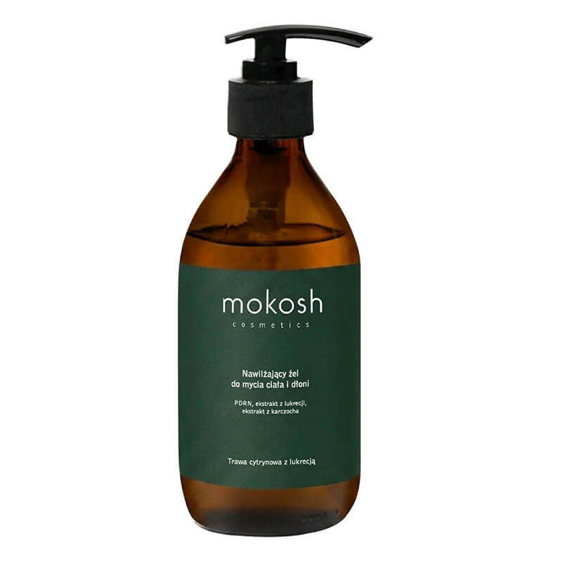 Mokosh Moisturizing Body and Hand Wash – Lemongrass and Licorice Nawilżający żel do mycia ciała i dłoni - Trawa cytrynowa z lukrecją 300 ml