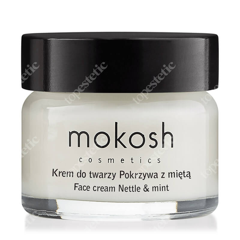 Mokosh Soothing and Moisturizing Face Cream Nettle &amp; Mint MINI Kojąco-nawilżający krem do twarzy - Pokrzywa z miętą 15 ml