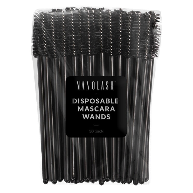 Nanolash Disposable Mascara Wands Szczoteczki jednorazowe do rzęs i brwi 50 szt
