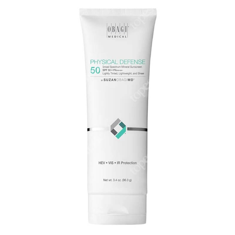 Obagi Physical Defence Tinted SPF 50 Delikatny, koloryzujący krem przeciwsłoneczny na bazie filtrów mineralnych 96,3 g