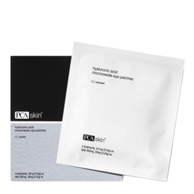 PCA Skin Hyaluronic Acid Microneedle Eye Patches Set ZESTAW Mikroigłowe płatki pod oczy nawilżająco - odmładzająco - rozjaśniające 1 saszetka x 4 x 2 szt