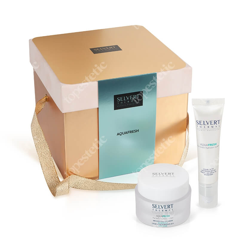 Selvert Thermal Aquafresh Coffret ZESTAW Lekki krem / żel nawadniający 50 ml + Ultra nawadniające serum 30 ml