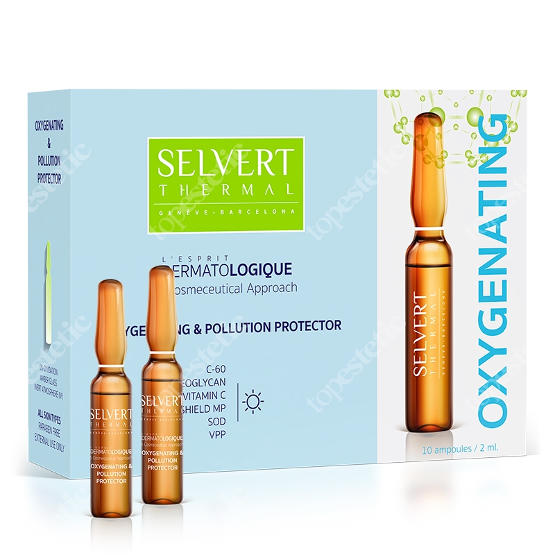 Selvert Thermal Oxygenating &amp; Pollution Protector Natlenianie i ochrona przed zanieczyszczeniem (ampułki) 10x2 ml