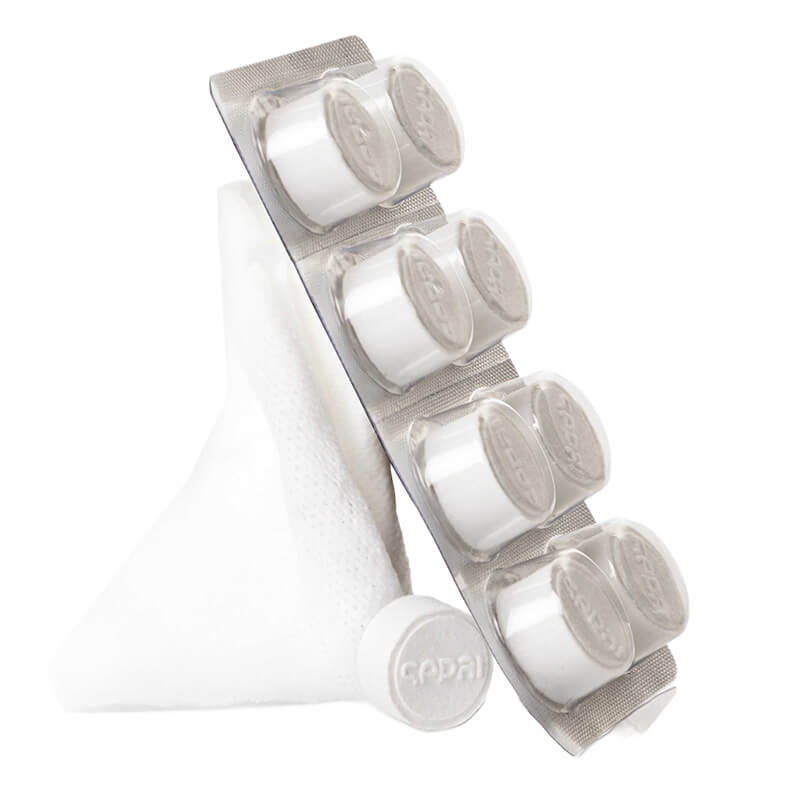 Sepai Cotton Towels Bawełniane ręczniczki wielokrotnego użytku w postaci sprasowanych tabletek 8 szt