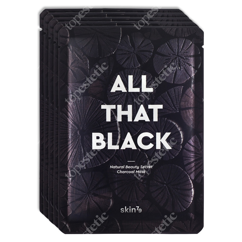 Skin79 All That Black - Brightening &amp; Moisturizing Węglowa maska w płacie 5x25 g