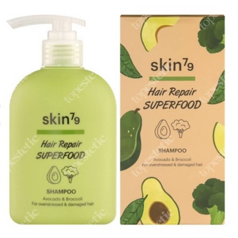Skin79 Hair Repair Superfood Shampoo Avocado &amp; Broccoli Szampon dla przeciążonych i zniszczonych włosów 230 ml