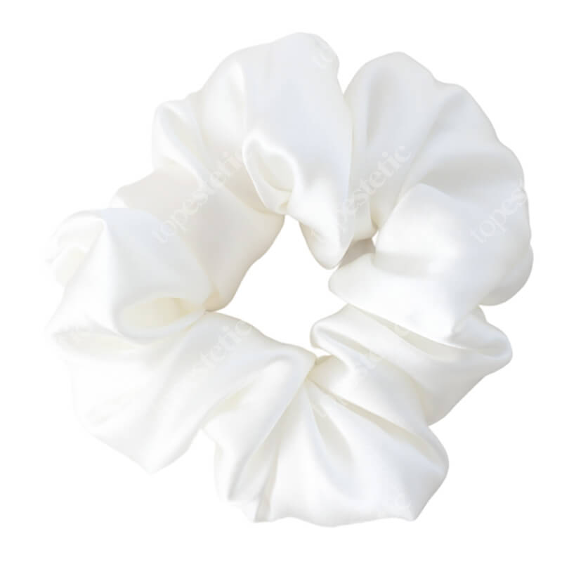 Slaap Scrunchie Ecru Jedwabna gumka do włosów - ecru 1 zt