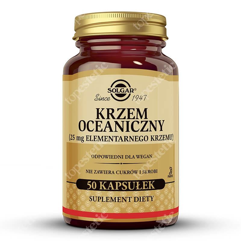 Solgar Krzem oceaniczny 25 mg elementarnego krzemu 50 kapsułek