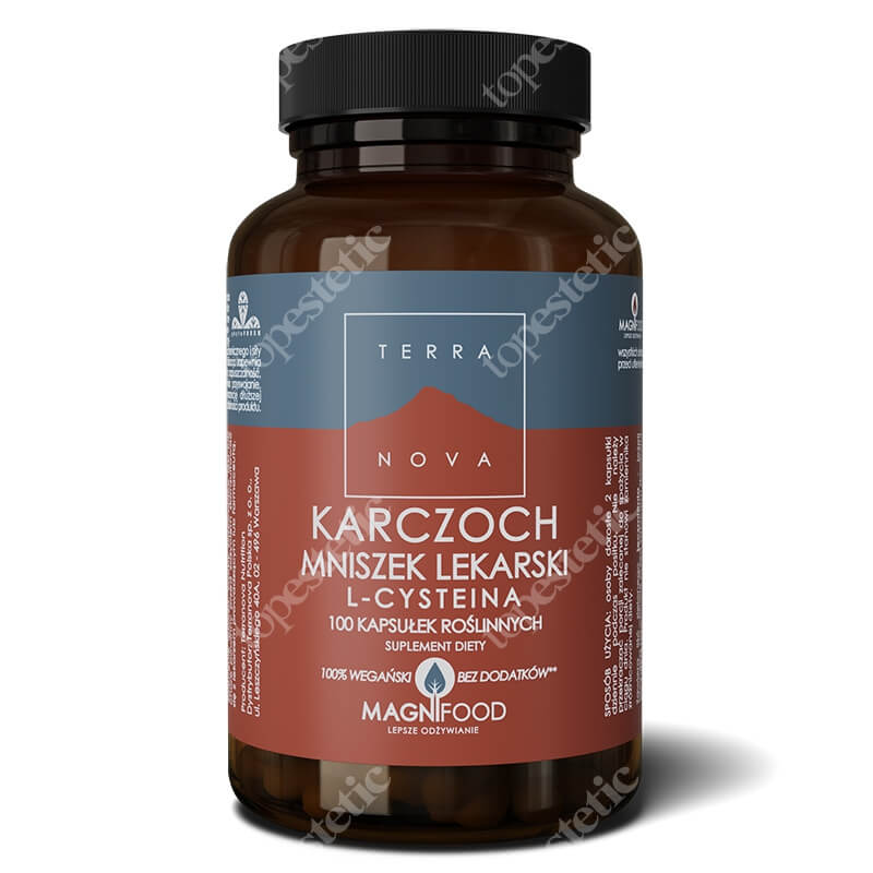 Terranova Karczoch Mniszek Lekarski L-Cysteina Kompleks Kompleks 100 kaps. wegańskich