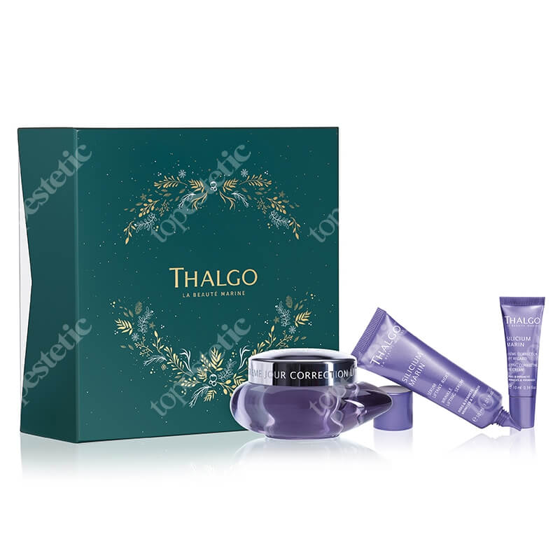 Thalgo Silicium Marin Correct &amp; Firm Gift Set 2020 ZESTAW Krem na dzień 50 ml + Serum 30 ml + Krem na okolice oczu 10 ml