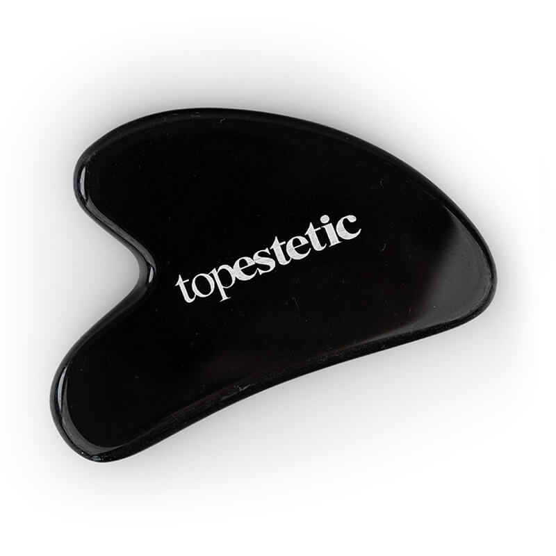Topestetic (R) Płytka do Masażu Twarzy Gua Sha Topestetic Wykonana z obsydianu 1 szt