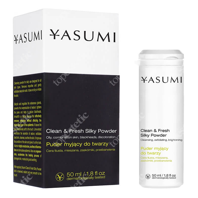Yasumi Clean &amp; Fresh Silky Powder Oczyszczający proszek do twarzy 50 ml