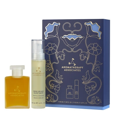 Aromatherapy Associates A Gift Of Sleep ZESTAW Głęboko relaksujący olejek do kąpieli 55 ml + Mgiełka ułatwiająca zasypianie 50 ml