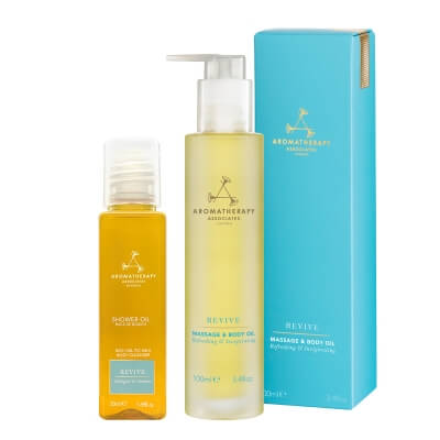 Aromatherapy Associates Revive Favorite Duo ZESTAW Radosny olejek do ciała 100 ml + Pobudzający olejek pod prysznic 50 ml