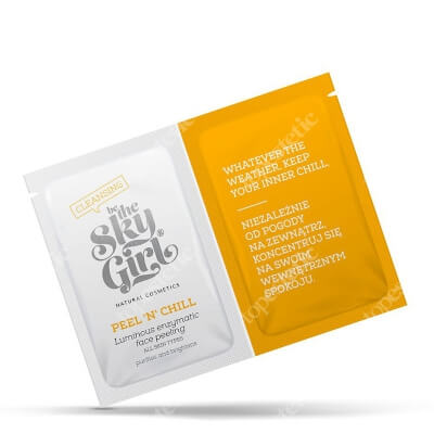 Be The Sky Girl Peel 'n Chill Rozświetlający enzymatyczny peeling do twarzy 2x4 g