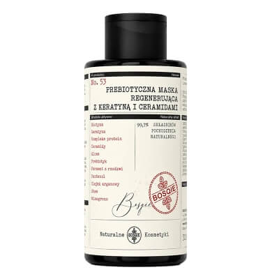 Bosqie Maska Regenerująca z Keratyną i Ceramidami No.53 Bogata maska proteinowo-emolientowa do włosów 300 ml