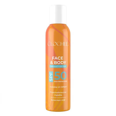 Clochee Invisible Face&Body UV Spray SPF 50 Mgiełka przeciwsłoneczna SPF 50 do twarzy i ciała 150 ml