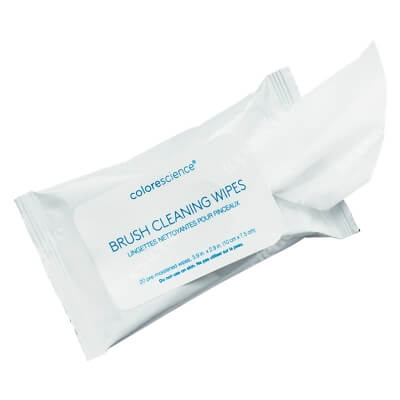 Colorescience Brush Cleaning Wipes One Pack Chusteczki oczyszczające do pędzli 20 szt