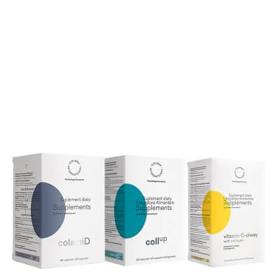 Colway International Beauty COLLAGEN ZESTAW Aminokwasy i minerały 60 szt. + CollUp 60 szt. + Witamina C z kolagenem 30 szt.