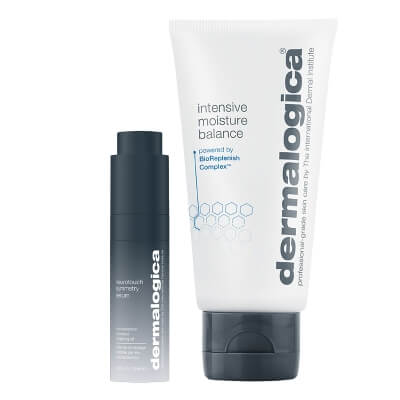 Dermalogica NeuroTouch Symmetry Serum + Intensive Moisture Balance ZESTAW Odżywcze serum przywracające symetrię twarzy 30 ml + Wysoce odżywczy krem nawilżający do skóry suchej 100 ml