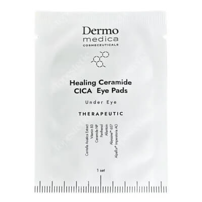 Dermomedica Healing Ceramide Cica Eye Pads Nanocelulozowe płatki pod oczy o działaniu gojącym i przeciwstarzeniowym 1 x 2 szt