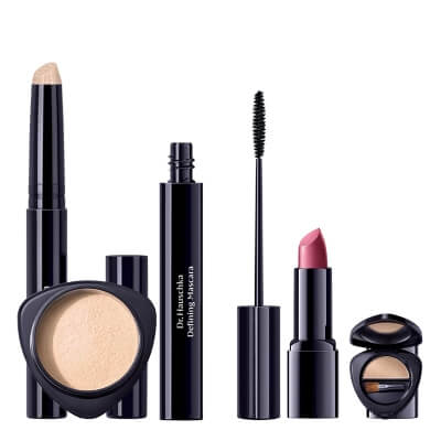 Dr Hauschka Make Up Set ZESTAW Puder sypki 12 g + Cienie pojedyncze 1,4 g + Korektor 2,5 ml + Pomadka 4,1 g + Tusz do rzęs 6 ml