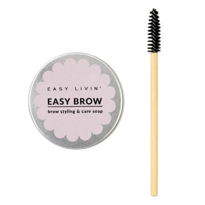 Easy Livin Easy Brow Naturalne mydełko do stylizacji brwi ze szczoteczką 24 g