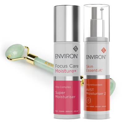 Environ AVST 2 + Super Moisturiser + Roller Topestetic ZESTAW Krem 50 ml + Super nawilżacz 50 ml + Roller jadeit 1 szt