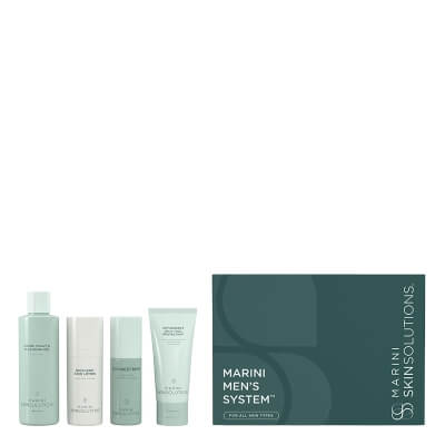 Marini SkinSolutions Men's System™ ZESTAW dla mężczyzn. Żel 178 ml + Lotion 30 ml + Lotion 30 ml + Krem SPF30 57 g