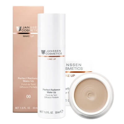 Janssen Cosmetics Perfect Radiance Make Up ZESTAW Podkład do perfekcyjnego rozświetlenia skóry (Kolor 00) 30 ml + Kamuflaż - korektor (kolor 04) 5 ml