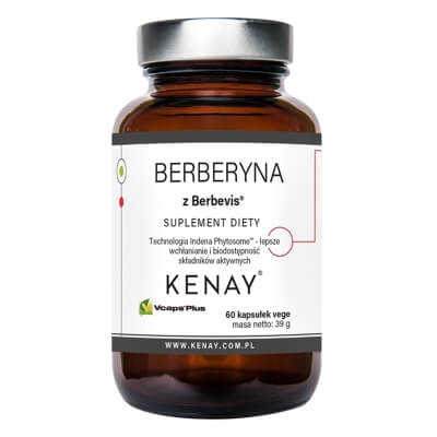 Kenay Berberyna Fitosomowa z Berbevis Suplement diety 60 kapsułek