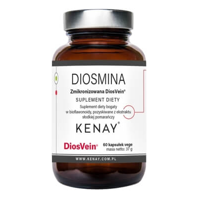 Kenay Diosmina Zmikronizowana DiosVein Suplement diety 60 kapsułek