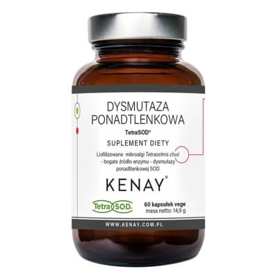 Kenay Dysmutaza Ponadtlenkowa TetraSOD Suplement diety 60 kapsułek