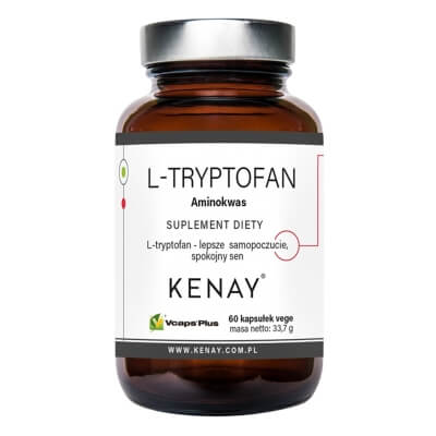Kenay L-Tryptofan Aminokwas suplement diety 60 kapsułek