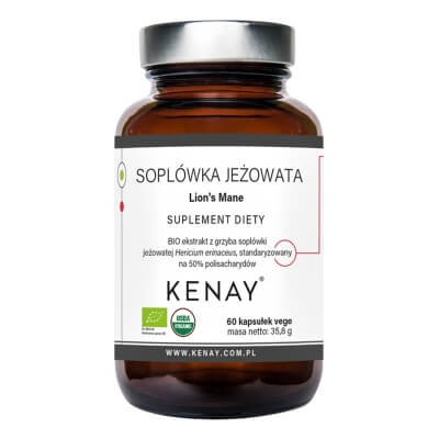 Kenay Lion's Mane Soplówka jeżowata 60 kapsułek