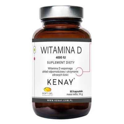 Kenay Witamina D3 4000 IU Suplement diety 60 kapsułek