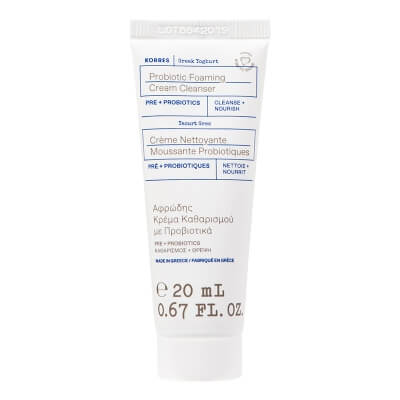 Korres Greek Yoghurt Probiotic Foaming Cream Cleanser Kremowa pianka oczyszczająca z probiotykami 20 ml