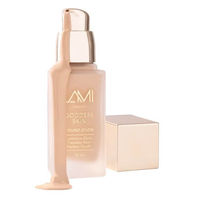 Lami Cosmetics Goddess Skin Radiant Skin Foundation Podkład rozświetlający z efektem glow (kolor Medium Warm) 30 ml