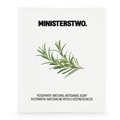 Ministerstwo Dobrego Mydła Rozmaryn Naturalne, orzeźwiające mydło z masłami i olejami roślinnymi 100 g