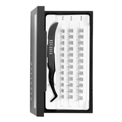 Nanolash Eyelash Extensions Stick & Go Pre-Glued Lashes Classy Kępki sztucznych rzęs - naturalne (short) 36 szt