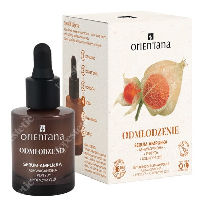 Orientana Antiaging Serum-Ampoule Serum-ampułka Ashwagandha Peptydy + Koenzym Q10 30 ml