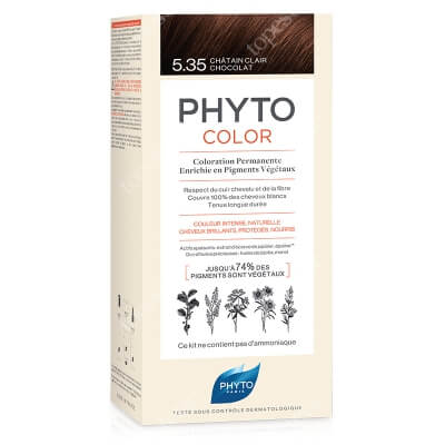 Phyto Hair Dye Farba do włosów - złoty mahoń (kolor 5.35 Chatain Clair Chocolat) 1 szt