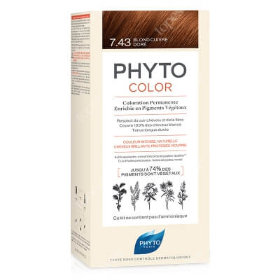 Phyto Hair Dye Farba do włosów - miedziany złoty (kolor 7.43 Blond Cuivre Dore) 1 szt