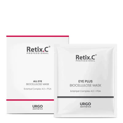 Retix C Biocellulose Mask Regenerująca biocelulozowa maska w płacie na skórę okolicy oczu 5 x 7 ml