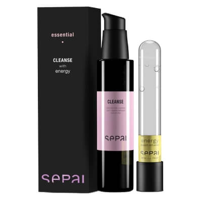 Sepai Cleansing Balm + Energy Bloom Infusion ZESTAW Luksusowy balsam do mycia twarzy 125 ml + Esencja energetyzująca 20 ml
