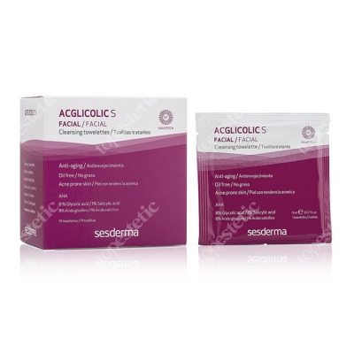 Sesderma Acglicolic S Chusteczki oczyszczające 14 szt.